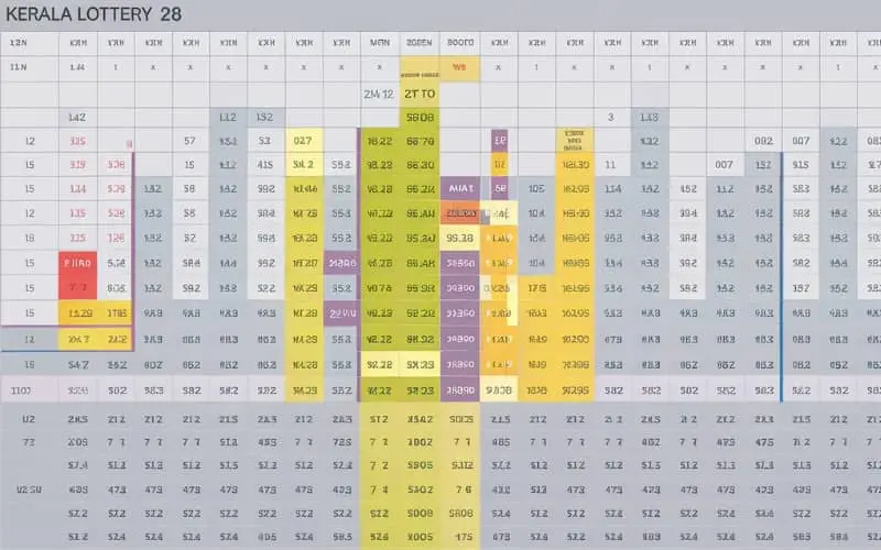 kerala lottery chart 2018